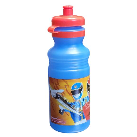 Power Rangers Megaforce Water Bottle 18 fl oz 2013 BPA Free Blue Red DesignWare‎ - Picture 3 of 10